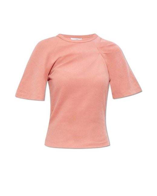 IRO Pink 'umae' Draped T-shirt,