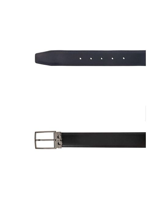 Ferragamo Black Double-sided Belt, for men