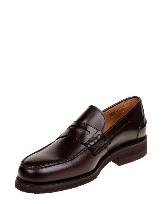BERWICK  1707 Brown Classic Penny Loafers for men
