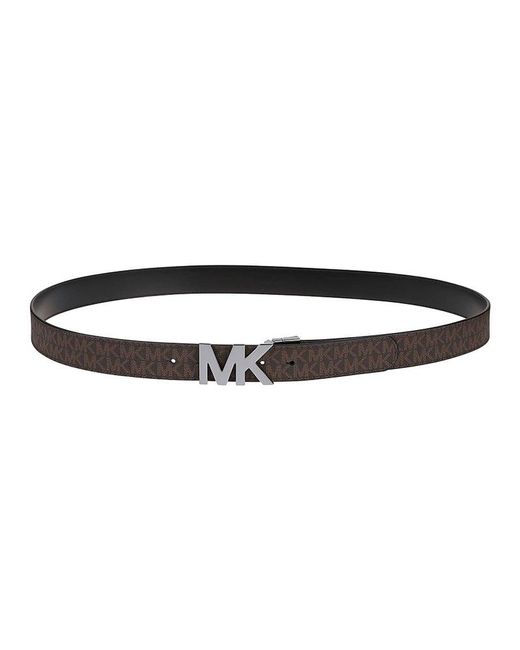 Michael Kors Multicolor Logo Plaque Reversible Buckle Belt for men