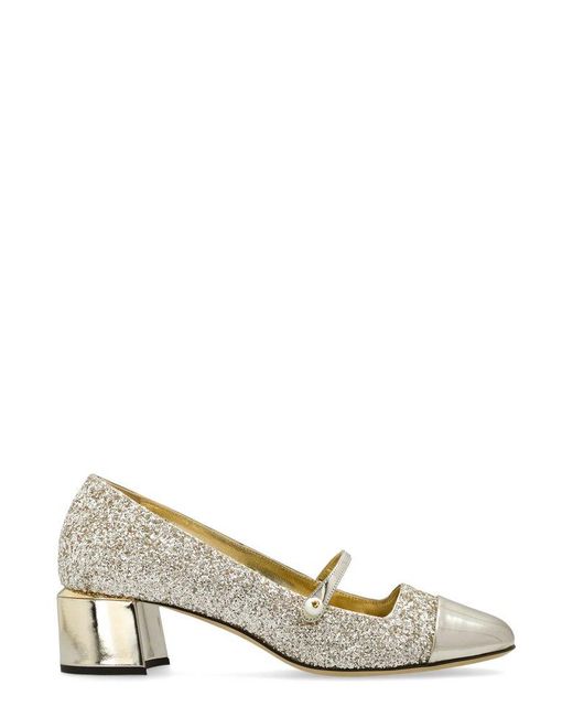 Jimmy Choo Metallic Elisa 45 Glitter Pumps