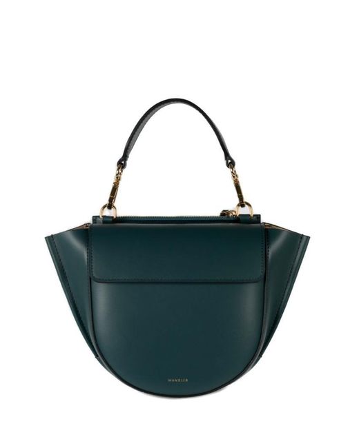 Wandler Green Hortensia Mini Top Handle Bag