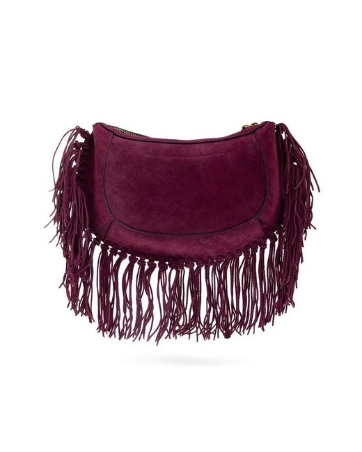Isabel Marant Purple ‘Oskan Moon’ Shoulder Bag