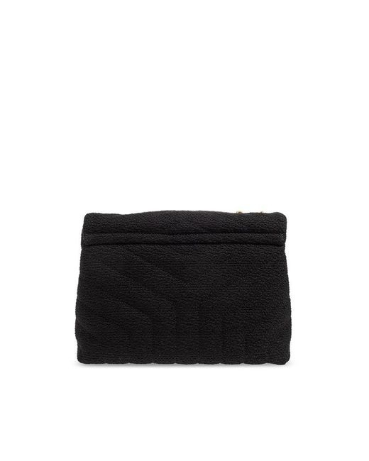 Saint Laurent Black 'loulou Small' Shoulder Bag,