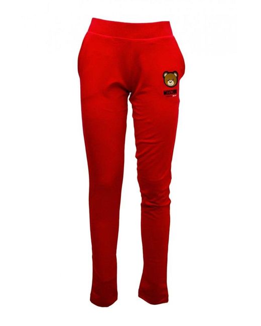 Moschino Logo Patch Tapered Track Pants