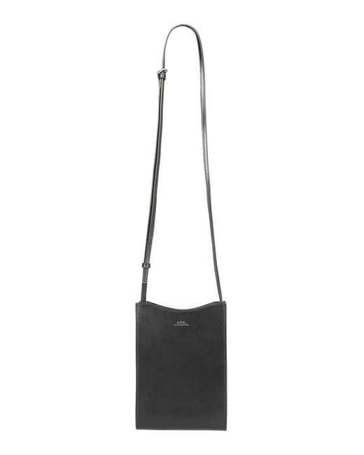 A.P.C. Leather Jamie Crossbody Bag in Black for Men | Lyst