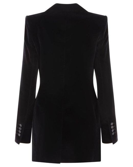 Dolce & Gabbana Black Velvet Single-Breasted Turlington Tuxedo Jacket