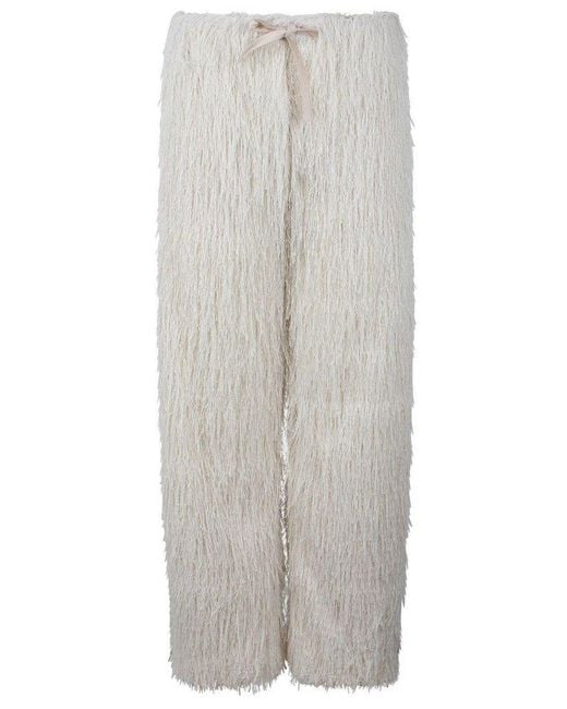 DARKPARK White Aria Fringe Pants