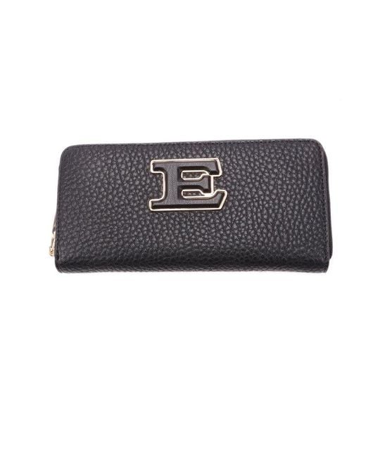 Ermanno Scervino Black Zipped Continental Wallet