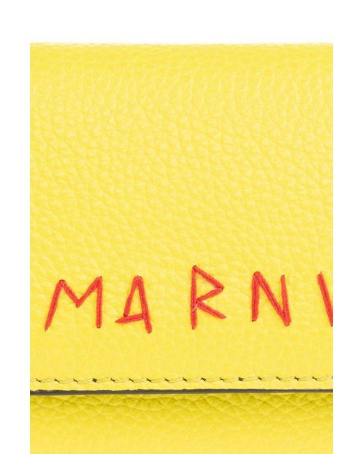 Marni Yellow Key Holder,