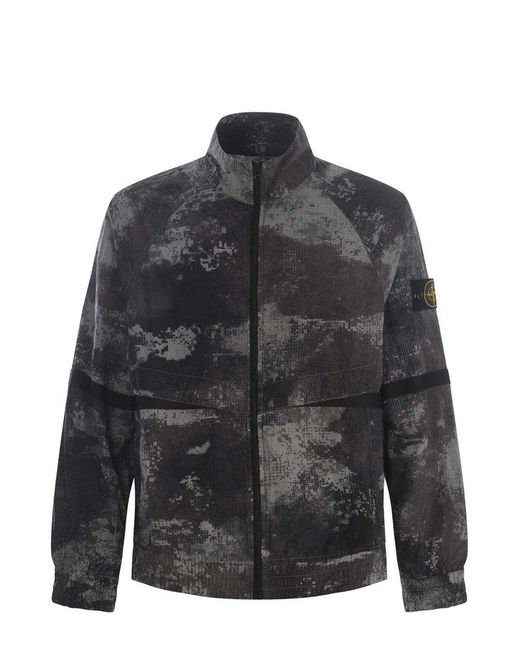 Stone Island Gray Zip-up Jacket for men