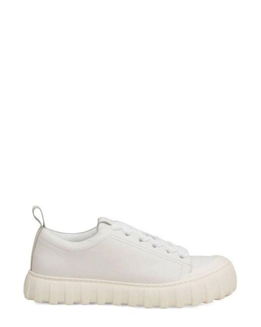 AMI White Chunky Sole Sneakers for men