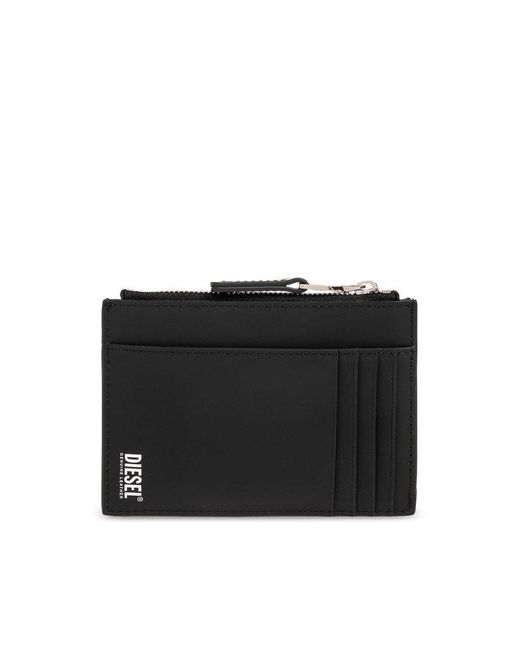 DIESEL Card Holder In Matte Leather in Black Lyst