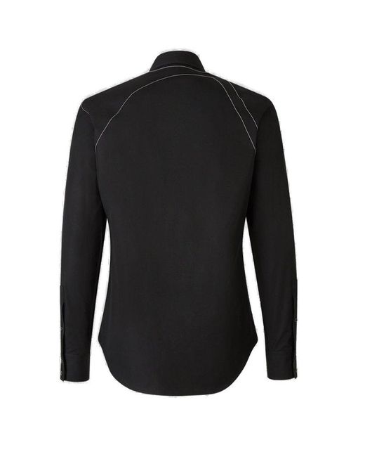 Alexander McQueen Black Cotton Harness Shirt for men