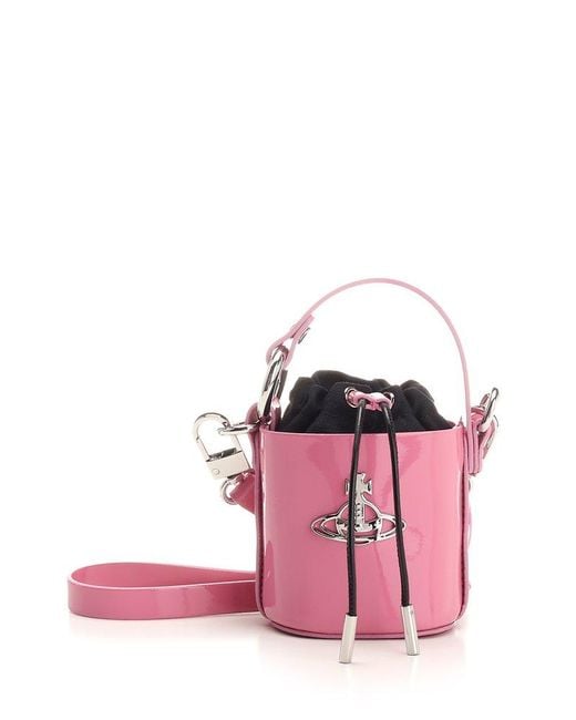 Vivienne Westwood Pink Daisy Mini Bucket Bag