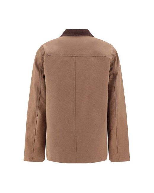 Valentino Brown Couture Canvas Straight Hem Jacket