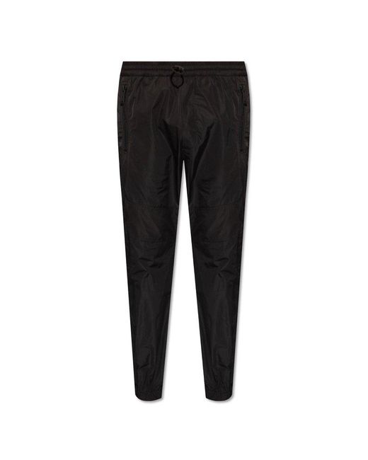 DSquared² Black Trousers With Logo,