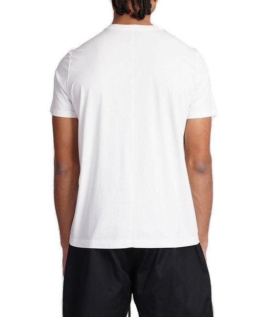 Rick Owens White Short Level Crewneck T-shirt for men