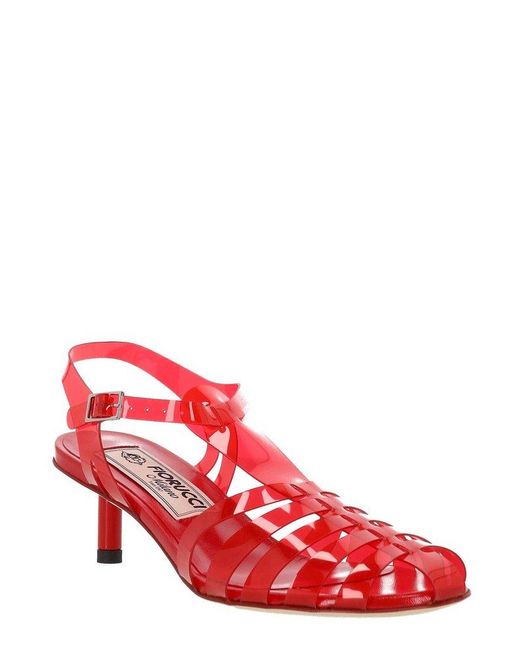 Fiorucci Red Strappy Heel Sandals
