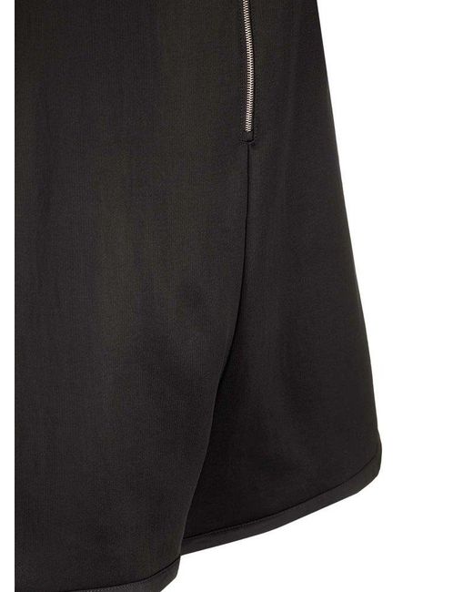Jil Sander Black Short-Sleeved Playsuit