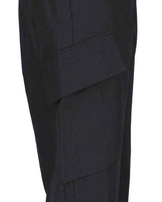 Studio Nicholson Blue Mid-Rise Straight-Leg Trousers for men