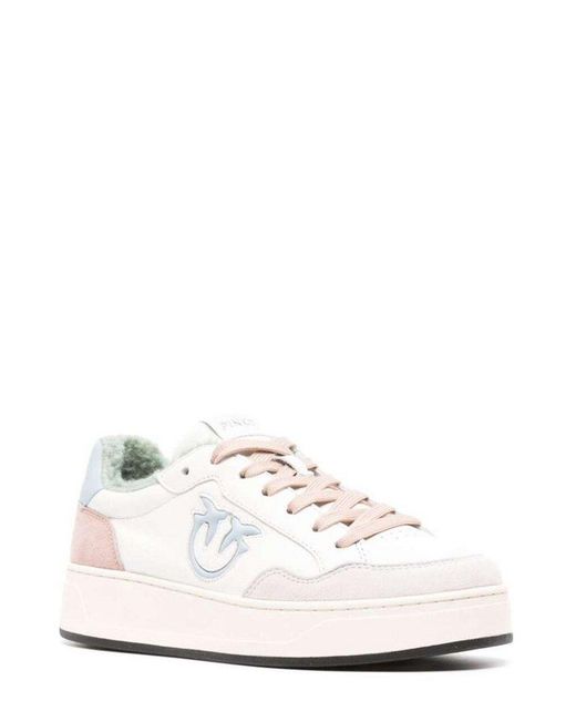 Pinko White Sneakers With Logo Bondy