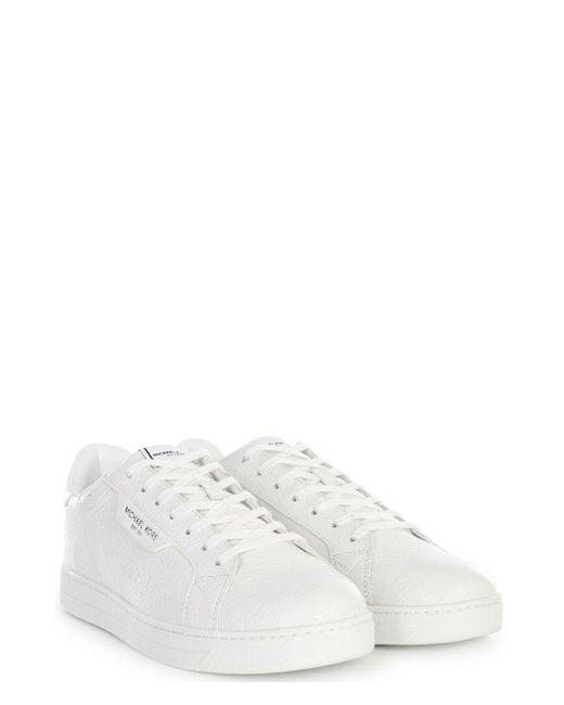 Michael Kors White Keating Lace-up Sneakers for men
