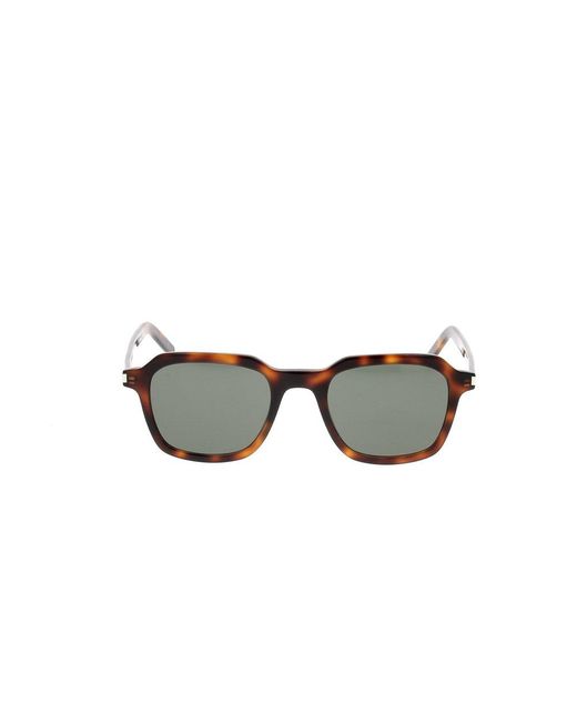 Saint Laurent Black Square Frame Sunglasses