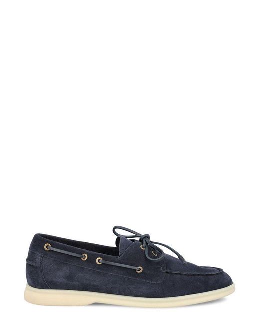 Loro Piana Blue Sea-Sail Walk Loafers for men