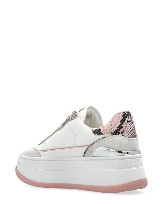 MICHAEL Michael Kors White Hayes Platform Sneakers