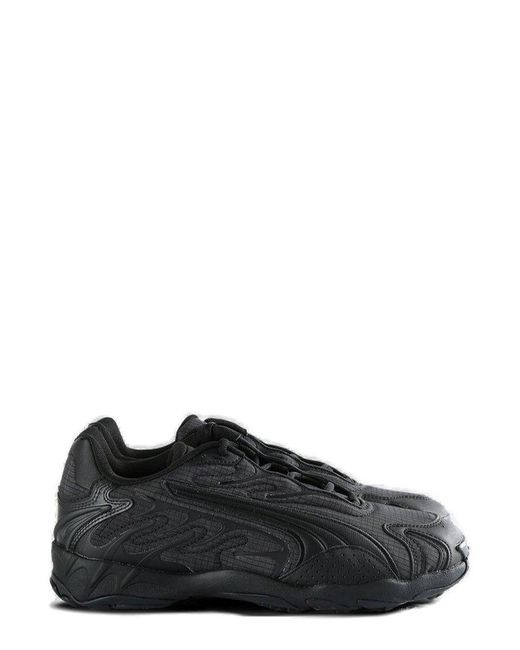 PUMA Black Inhale Essentials Lace-Up Sneakers