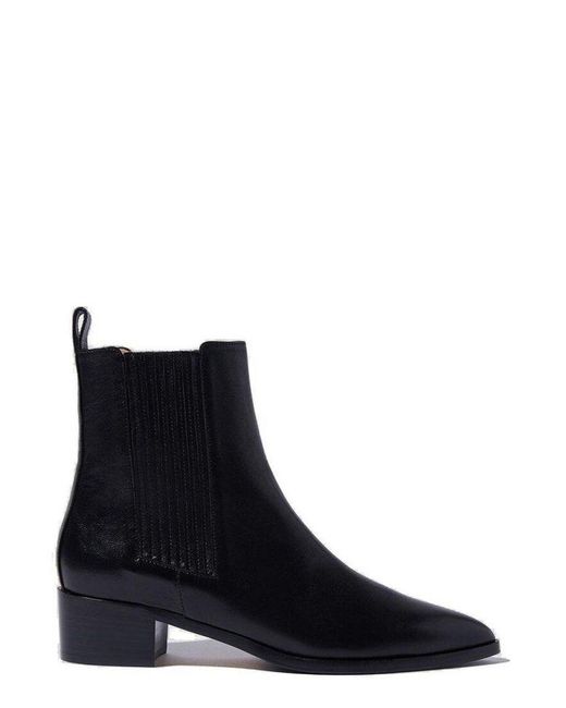 Scarosso Black Olivia Slip-On Ankle Boots