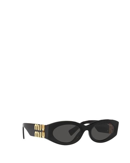 Miu Miu Black Cat-eye Frame Sunglasses