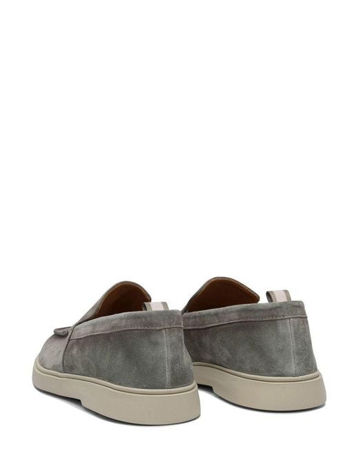 Officine Creative Gray Slip-On Loafers for men