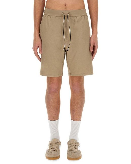 Boss Natural Drawstring Bermuda Shorts for men