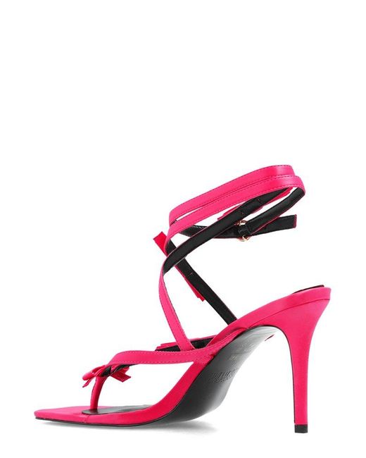 Versace Pink Heeled Sandals,