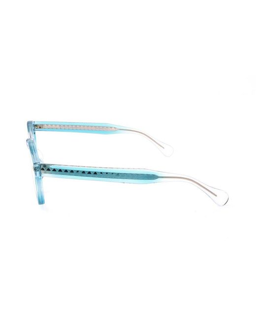 Linda Farrow Black X Matthew Williamson Oval Frame Glasses