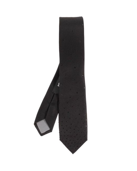 DSquared² Black Silk Tie for men