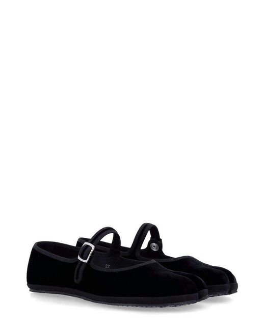 DROGHERIA CRIVELLINI Black Fu Tabi Mary Jane Flats
