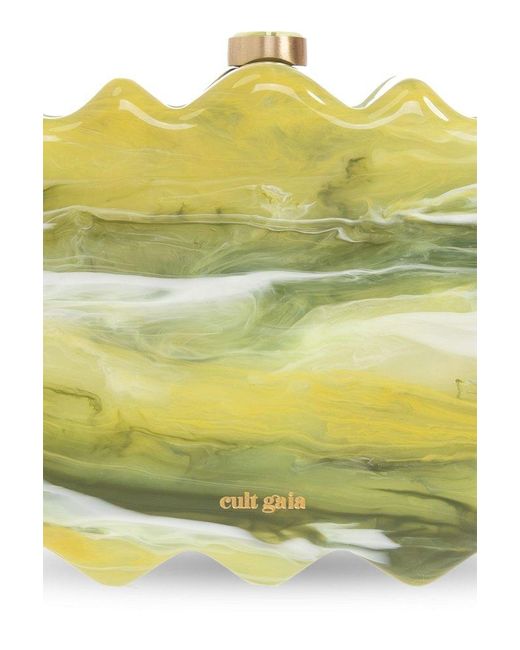 Cult Gaia Yellow Paloma Clutch Bag