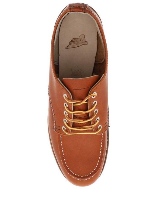 Red Wing Brown Oxford Lace-up Shoes for men