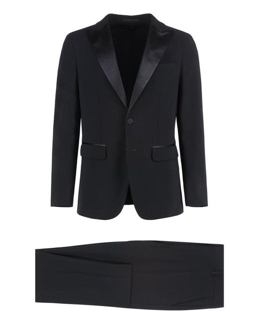 DSquared² Black Two-Piece Tailored Suit for men