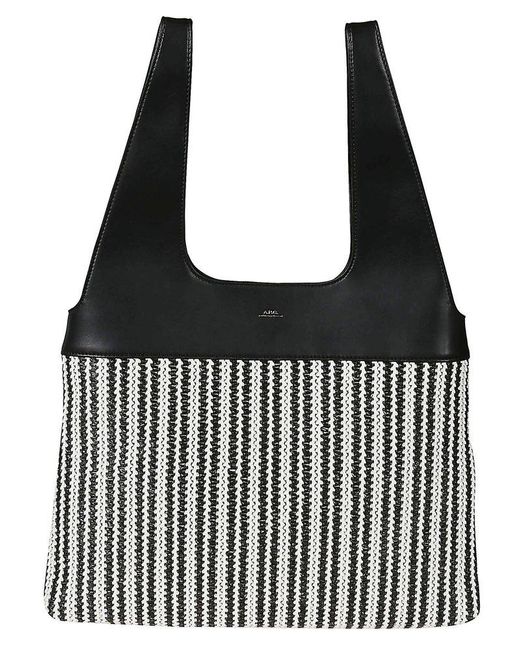 A.P.C. Black Sophie Shopper Bag