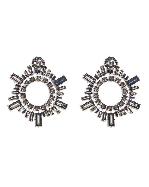 AMINA MUADDI Metallic Begum Pin-fastened Mini Earrings