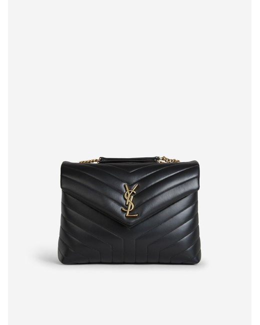 Saint Laurent Loulou Medium Shoulder Bag in Black Lyst