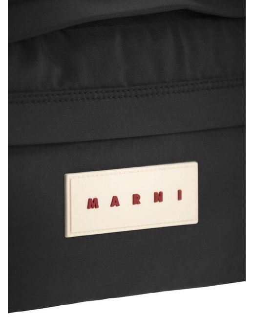 Marni Black Puff Bum Bag