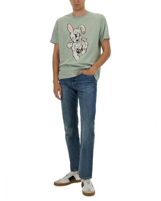 Paul Smith Green Regular Fit T-Shirt for men