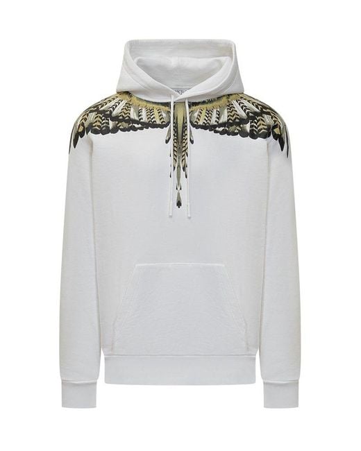 Marcelo Burlon Gray Wings Sweatshirt for men