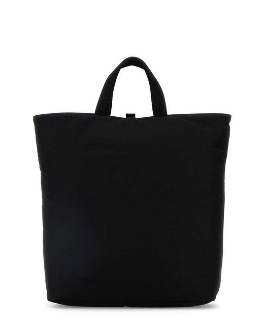 Burberry Black Shielf Logo Plaque Tote Bag for men