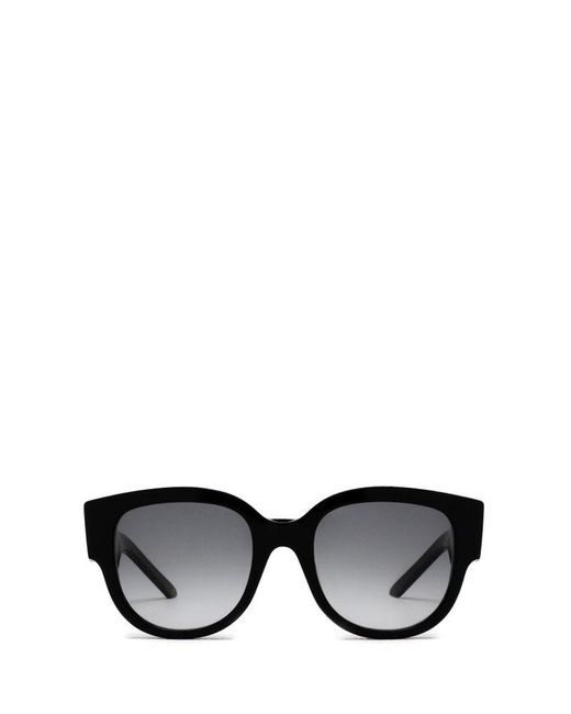 Dior Wildior Bu Round Frame Sunglasses in Black Lyst